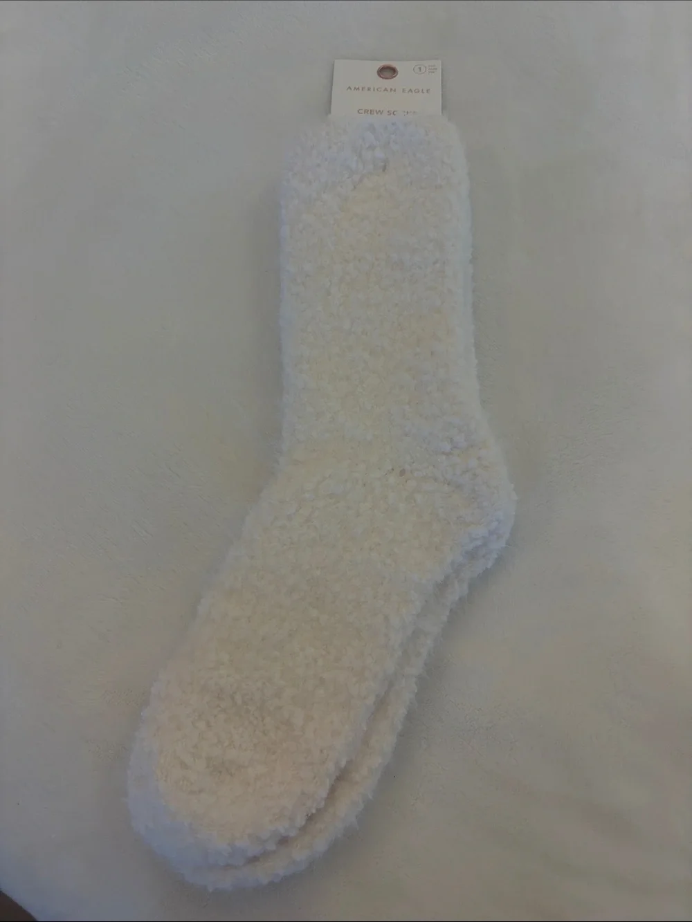 American Eagle Outfitters Women’s Plush Crew Socks - Cream